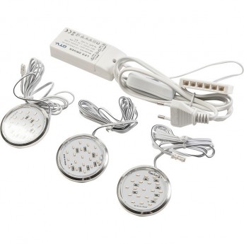 Комплект светодиодных светильников LUGO 319, сатин, холодный белый GTV LD-LUG319-52