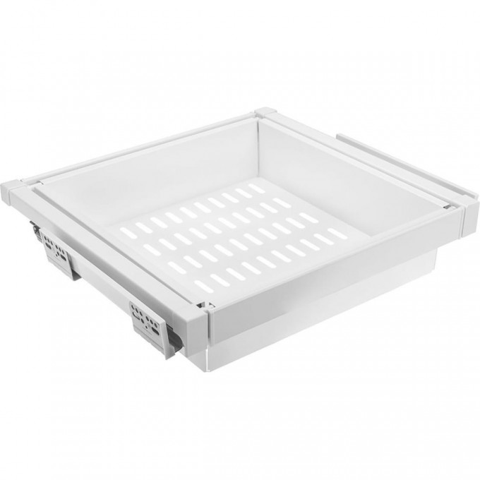 Корзина для белья перфорированная, белая, с доводчиком, полного выдвижения GTV WG-KOSZM60-10