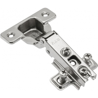 Петля накладная GTV CN09 с ответной планкой H-2 и еврошурупом, 45мм