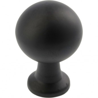 Ручка NORD кнопка, черный матовый GTV GZ-NORD-1-20M